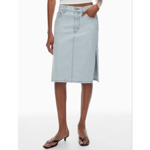 Mid-rise wrap Denim Forum The '90s Denim Skirt size 27